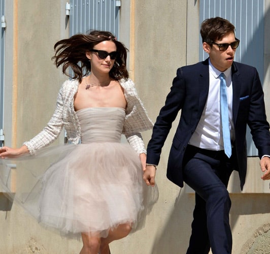 pink ombre wedding dress 10 Celebrity Brides Who Didn't Wear White