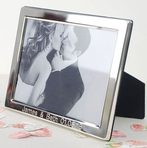 New Jersey Bride—monogrammed silver frame.