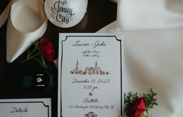 A City-Chic Winter Wedding Complete With a Vintage NYC Cab