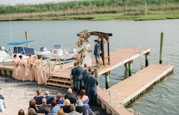 A Dreamy Waterfront Wedding With Sunset Details