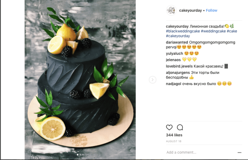 Black-wedding-cake