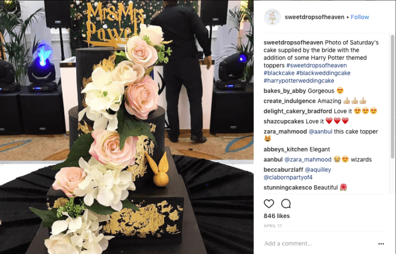 Black-wedding-cake