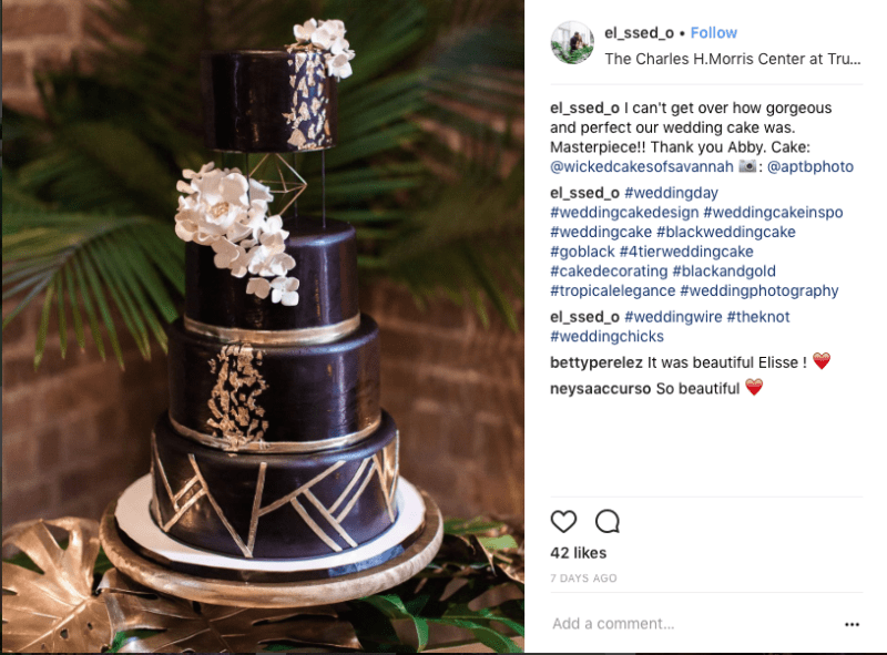 Black-wedding-cake