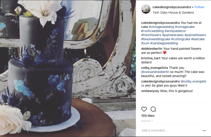 Black-wedding-cake