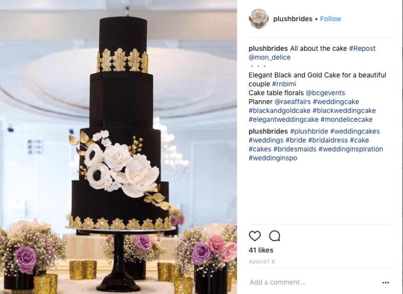 Black-wedding-cake