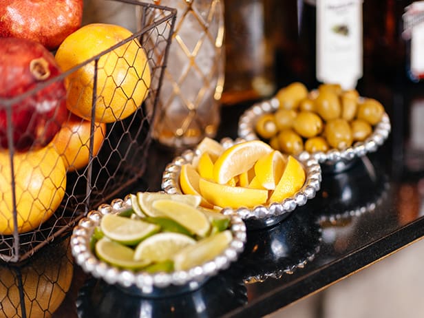 New Jersey Bride—Garnishes for bar.
