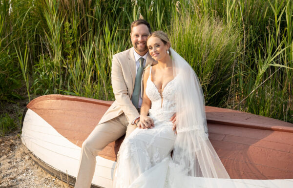 This Shore-Loving Couple Had a Sea Glass Seating Chart at Their Wedding