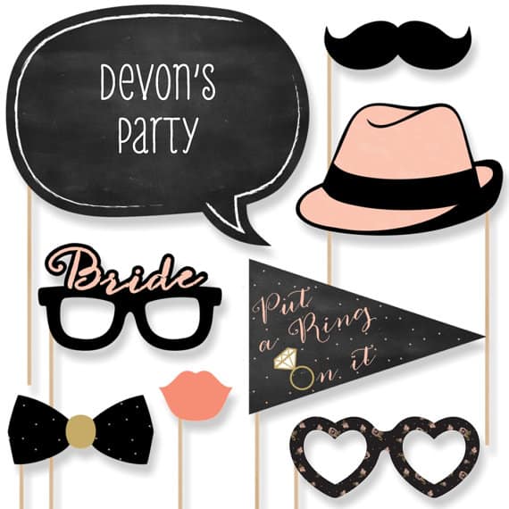 New Jersey Bride Engagement Party Props Etsy