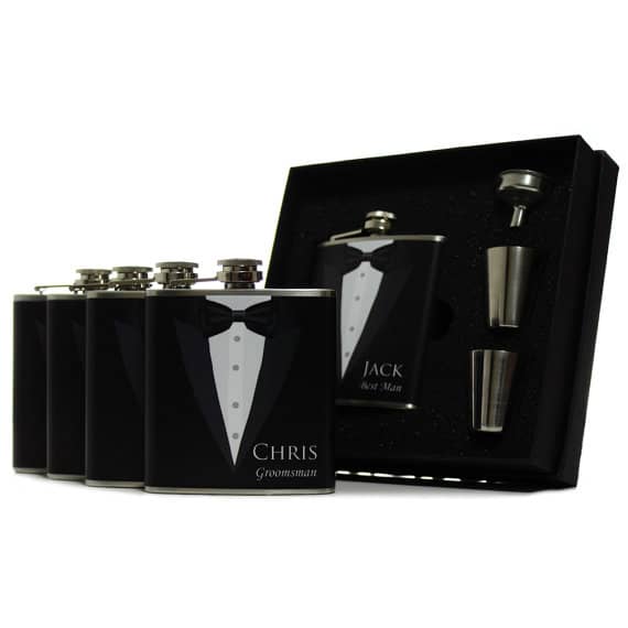 New Jersey Bride Etsy Groomsmen Flasks