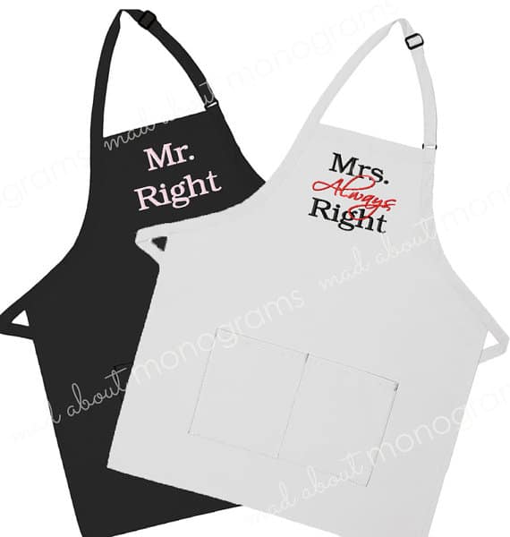 New Jersey Bride Mr Mrs Apron Etsy