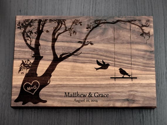 New Jersey Bride Etsy Cutting Board