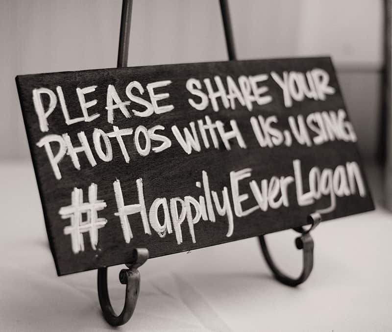 Chalkboard sign