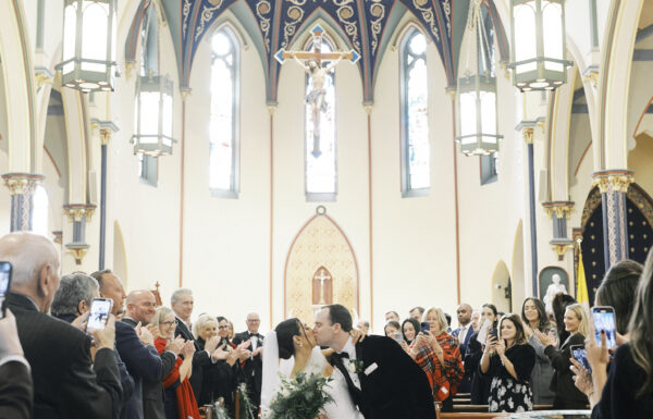 A Winter Wedding With a Very Merry Dance Floor