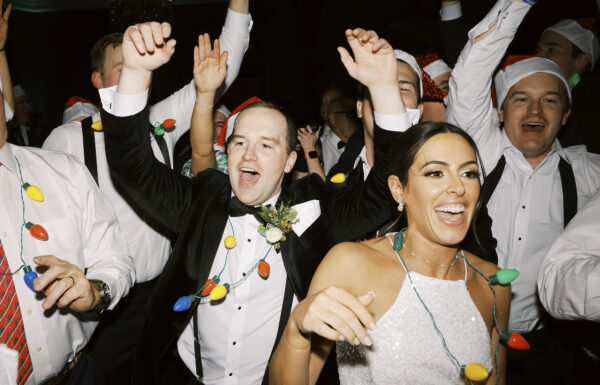A Winter Wedding With a Very Merry Dance Floor
