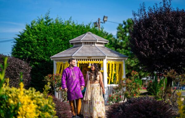 A Lavish Hindu Wedding with Vibrant Florals & Acrobatic Performers