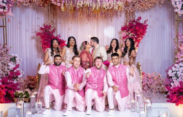 A Lavish Hindu Wedding with Vibrant Florals & Acrobatic Performers