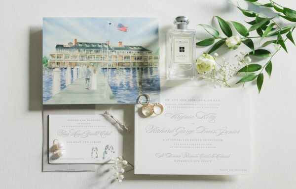 This Bay Head Yacht Club Couple Rode Into Their Reception on a Boat
