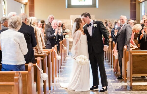 This Bay Head Yacht Club Couple Rode Into Their Reception on a Boat