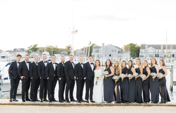 This Bay Head Yacht Club Couple Rode Into Their Reception on a Boat