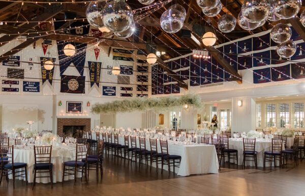 This Bay Head Yacht Club Couple Rode Into Their Reception on a Boat