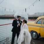 The wedding of A City-Chic Winter Wedding Complete With a Vintage NYC Cab Gallery 3