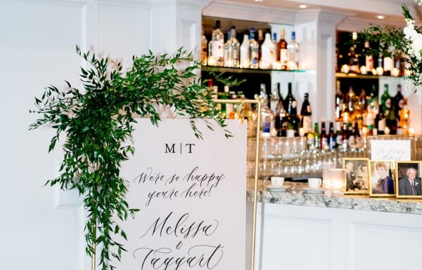 A Luxe Black, White and Gold Wedding Celebration in Jersey City
