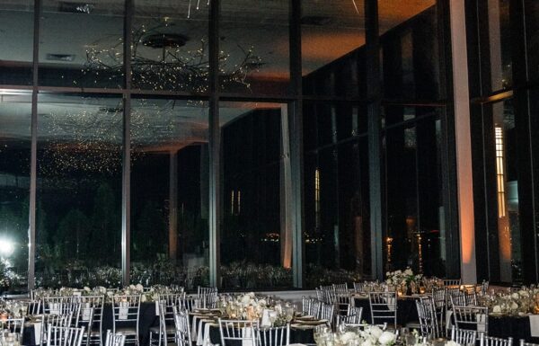A Luxe Black, White and Gold Wedding Celebration in Jersey City