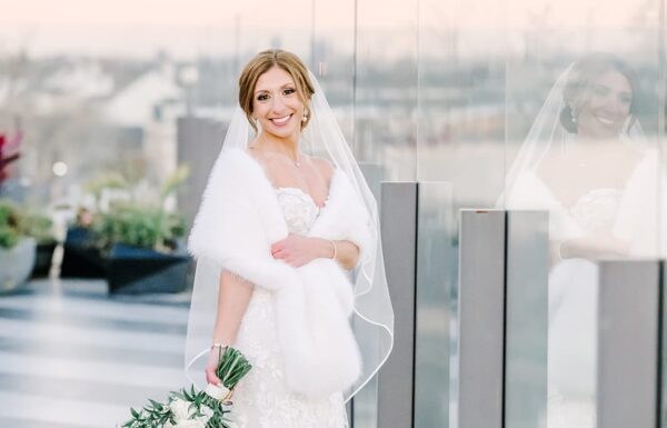 A Luxe Black, White and Gold Wedding Celebration in Jersey City