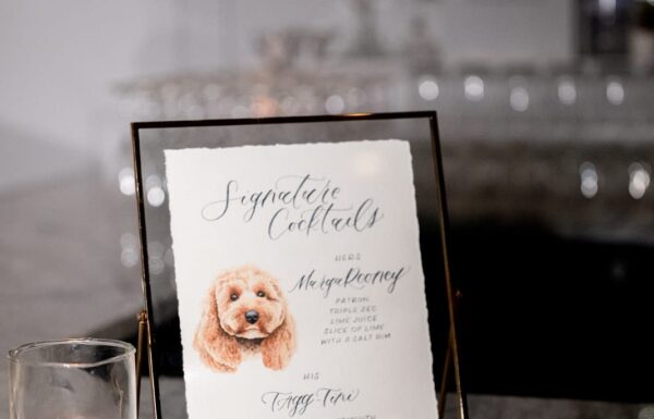 A Luxe Black, White and Gold Wedding Celebration in Jersey City