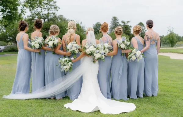 A Garden Party Wedding Complete With a ‘Please Be Seeded’ Seating Chart