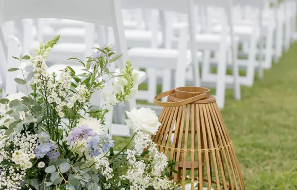 A Garden Party Wedding Complete With a ‘Please Be Seeded’ Seating Chart
