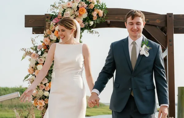A Dreamy Waterfront Wedding With Sunset Details