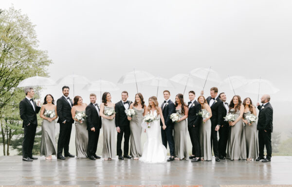 Rain at This Natirar Wedding Created a Dreamy Vibe and Gorgeous Photos