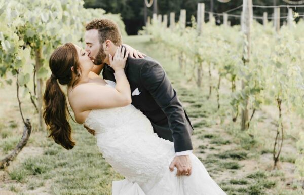 A Summer Winery Wedding with Touches of Pink