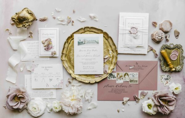 A Summer Winery Wedding with Touches of Pink
