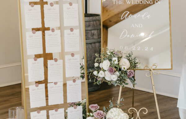 A Summer Winery Wedding with Touches of Pink