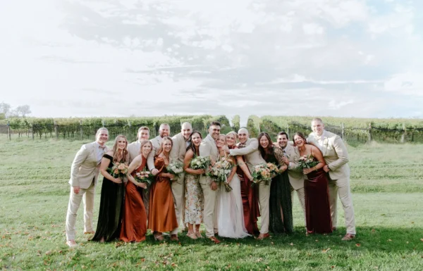 A Food Truck Frenzy and Boho Vibe For This Fall Vineyard Wedding