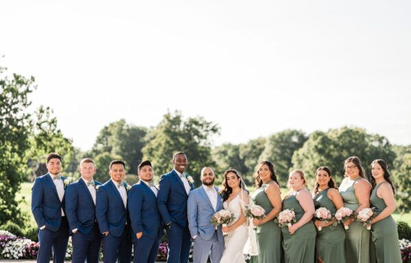 Gorgeous Sunset Views at This Brooklake Country Club Wedding