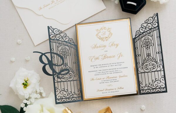 A Black-Tie Wedding With a Black, White & Gold Palette