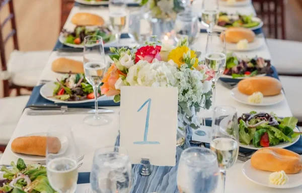 Colorful Florals And a Beautiful Beach Ceremony at This Shore Wedding