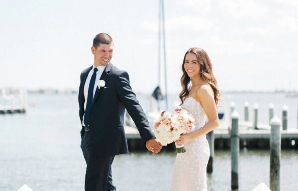 A Nautical Vibe and Intimate Boat Ride at This Waterfront Wedding
