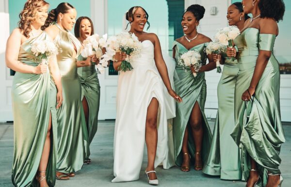 A Sophisticated Big Day With Sage Green Touches at The Shore