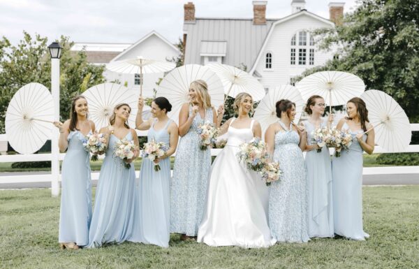 A Blue And White Wedding That Was ‘A True Bacchanalia’