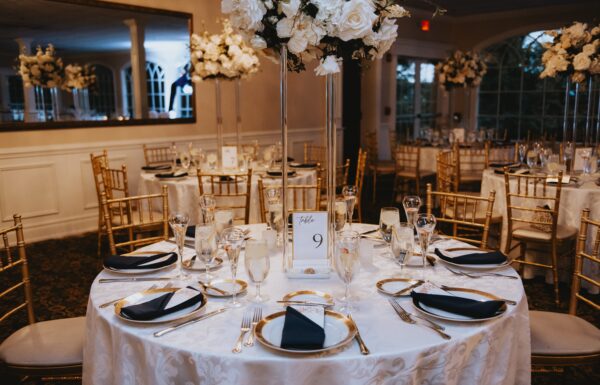 An Elegant and Romantic Wedding With Pops of Blue, Red and Gold