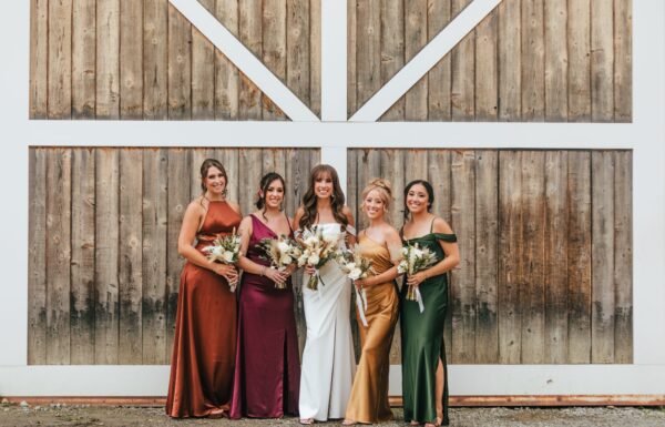 A Modern Rustic Wedding Where the Guests Arrived By Tractor and Enjoyed a S’mores Bonfire