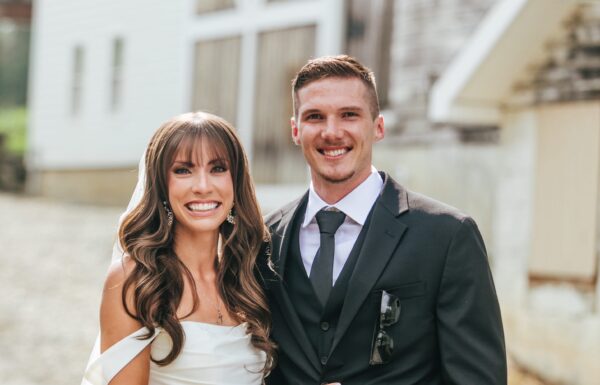 A Modern Rustic Wedding Where the Guests Arrived By Tractor and Enjoyed a S’mores Bonfire