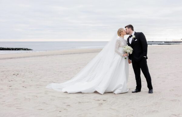 An Elegant New Year’s Eve Wedding at the Shore Focused on Faith & Family