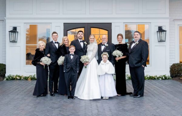An Elegant New Year’s Eve Wedding at the Shore Focused on Faith & Family