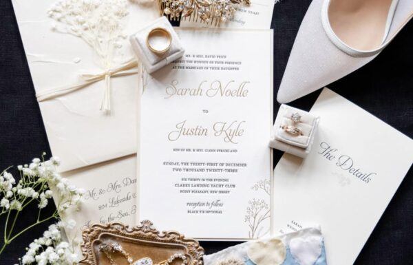 An Elegant New Year’s Eve Wedding at the Shore Focused on Faith & Family
