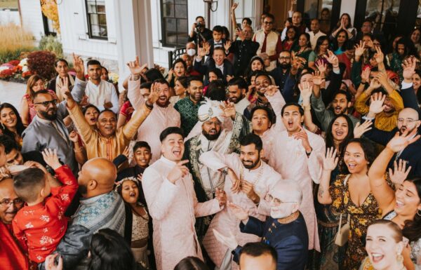 This Couple Blended Their Different Backgrounds in a Romantic Fall Wedding